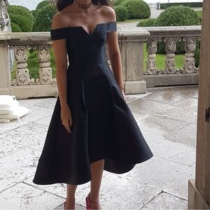 Ever New Black Off the Shoulder Dress